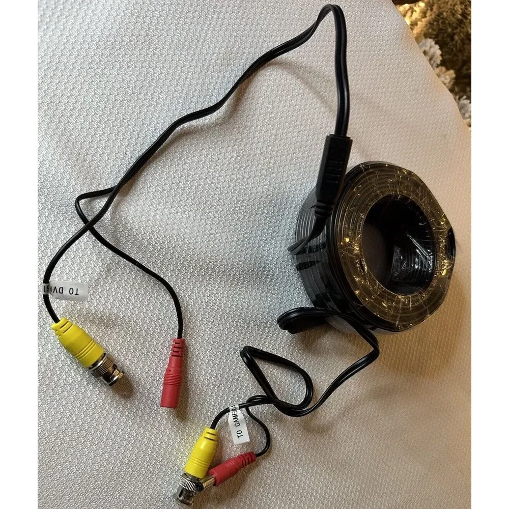 OEM 60' BNC Connector24 BLACK Cabl for HD Analog Security Camera brand new